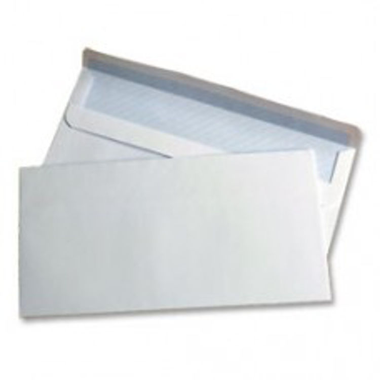 Picture of 01722 Peel and Seal SEC/SLI 110x230mm White Envelopes